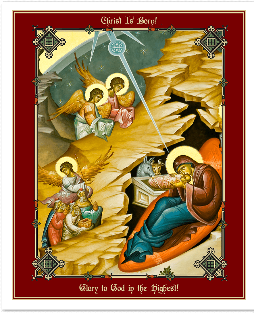 Christmas Bulletin (Cover) red background- pack of 100