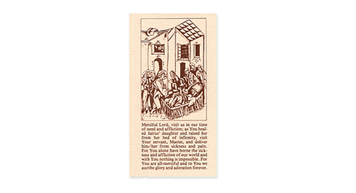 Hospital Visitation Card- pack of 100 -ENGLISH