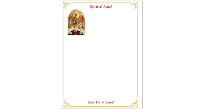 Community Cards - 2020 Easter Letterhead